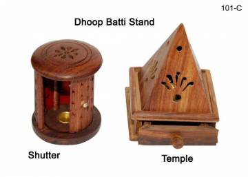 WOODEN INCENSE HOLDER ( INH-007 )